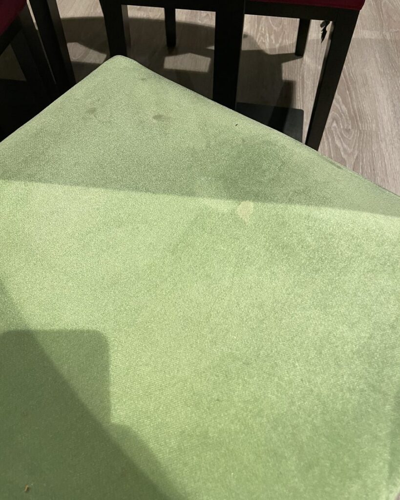 Stains and wear on textiles — from real projects