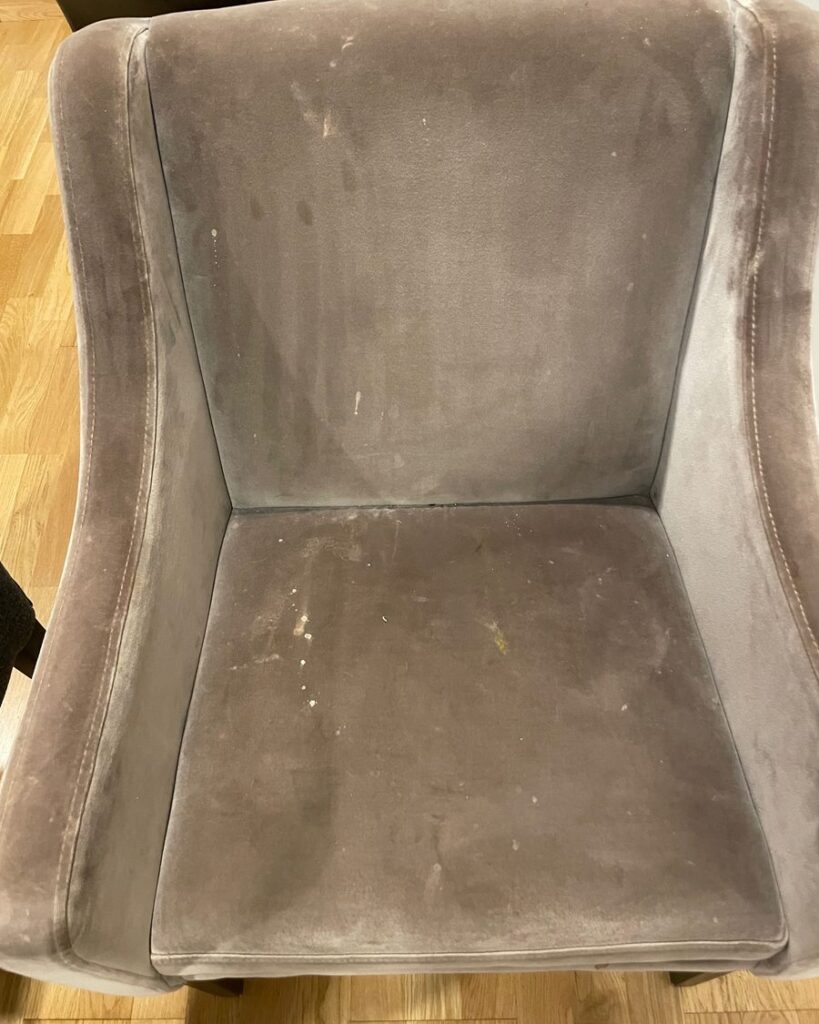 Stains and wear on textiles — from real projects