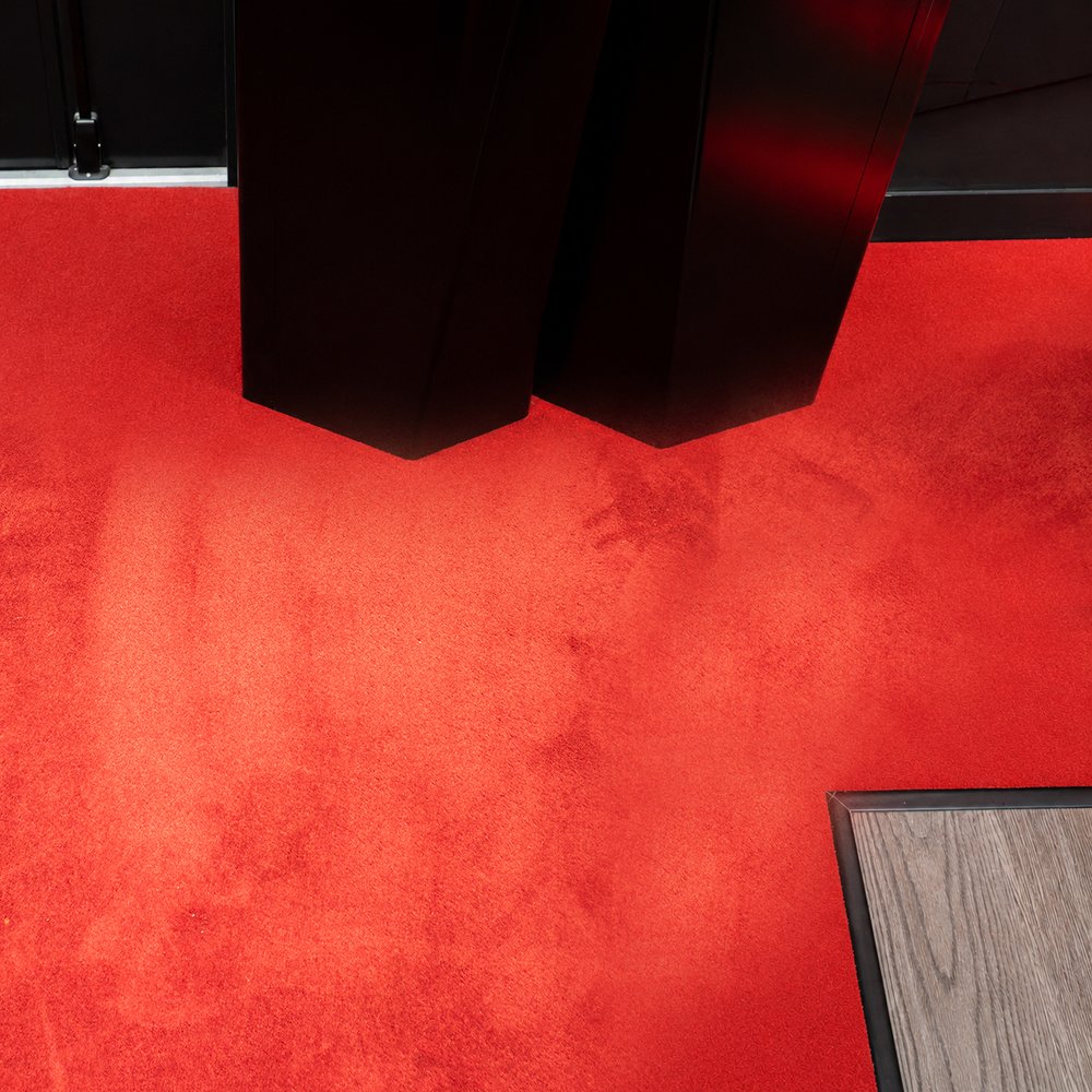 After treatment – clean carpet