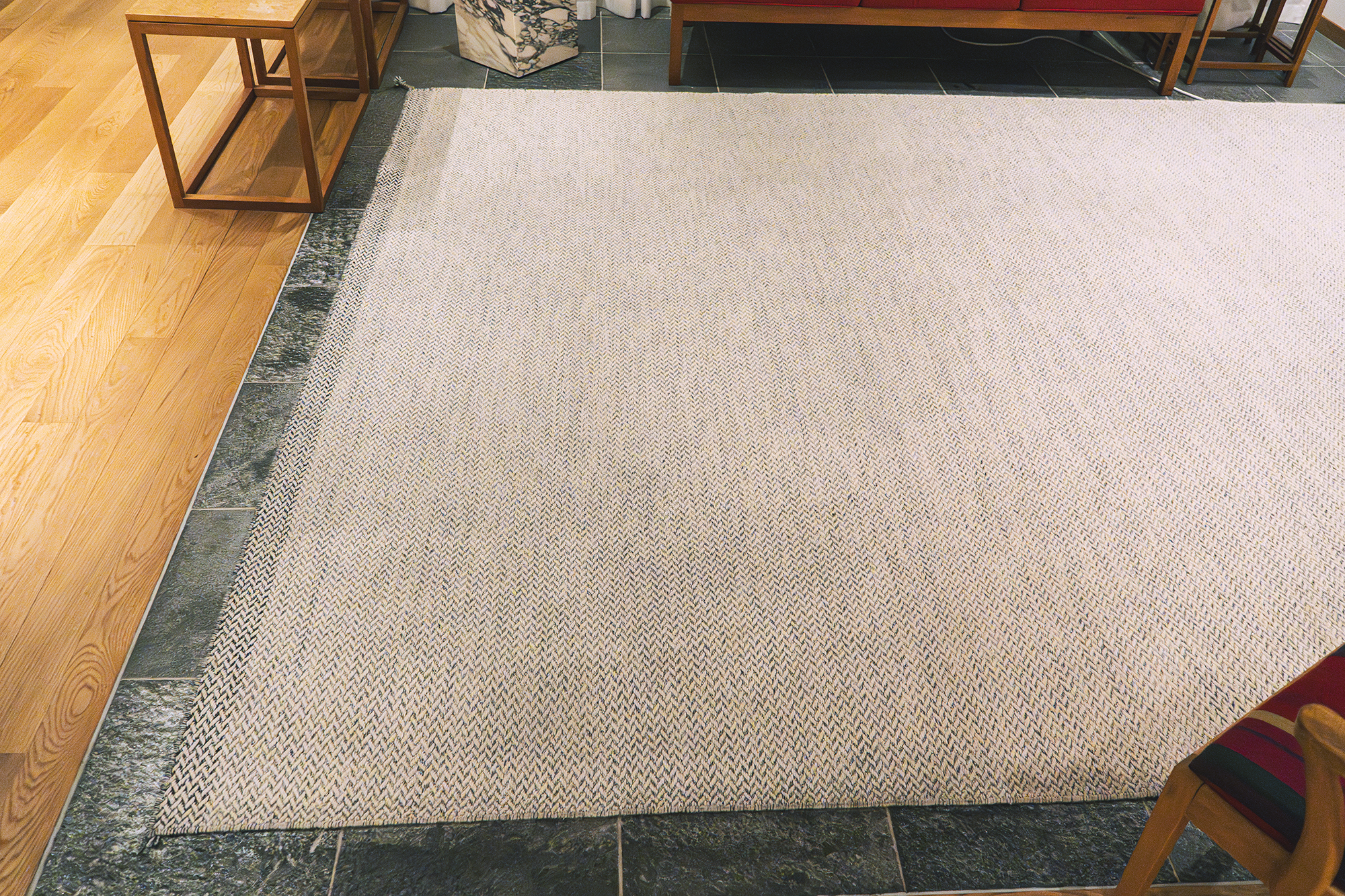 After treatment – clean office carpet